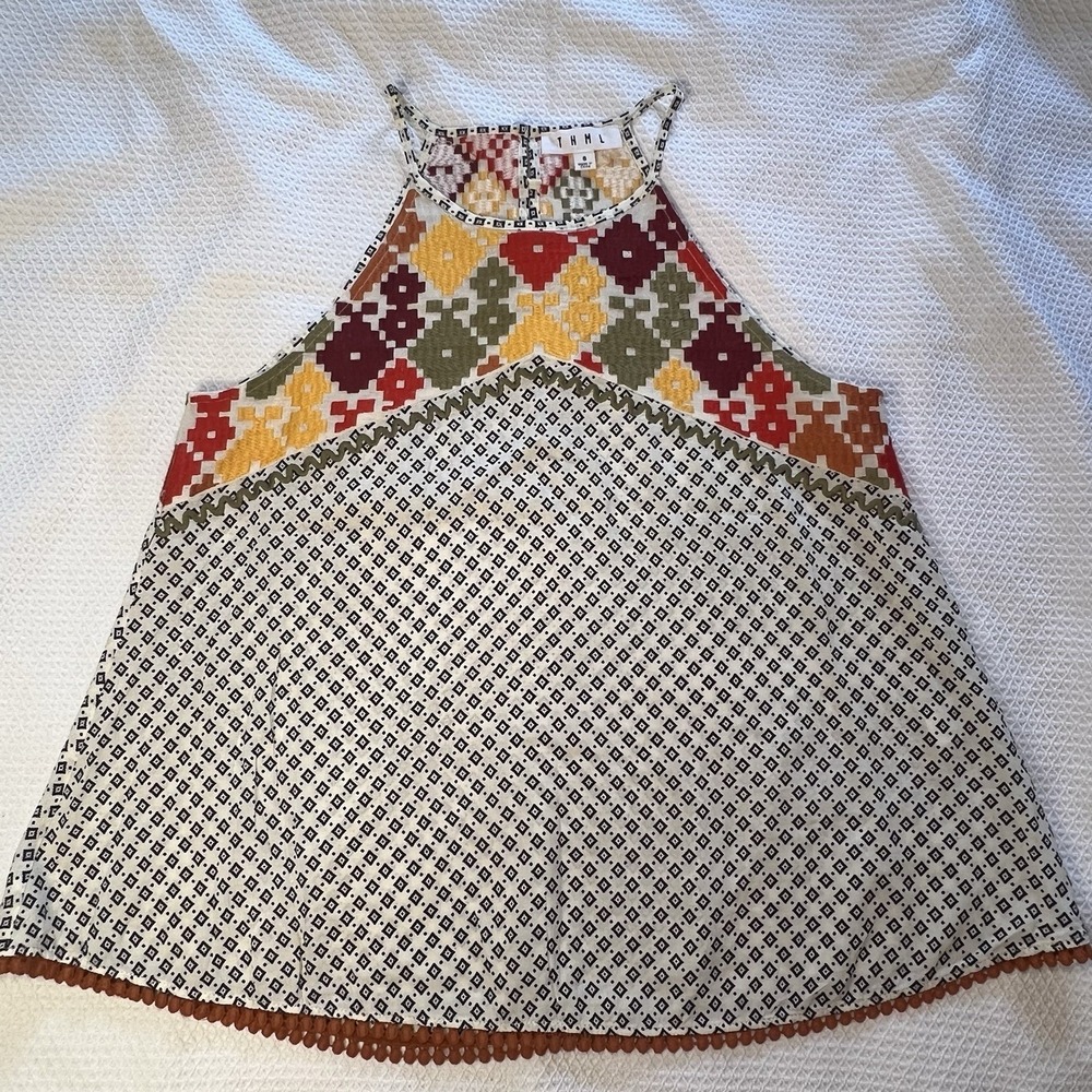 THML Multicolor Geometric Blouse